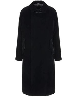 Giorgio Armani Double-Breasted Coats - Black