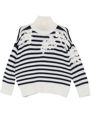 Ermanno Scervino Truien & Vesten ,Veelkleurig ,Trui - Blauw