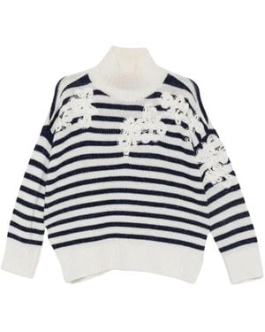 Ermanno Scervino Truien & Vesten ,Veelkleurig ,Trui - Blauw