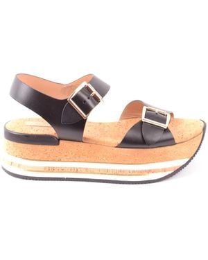 Hogan Flat Sandals - Nero
