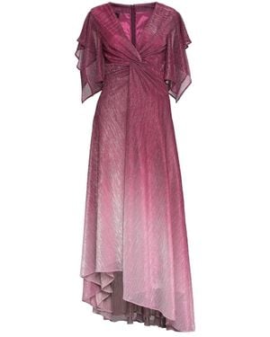 Talbot Runhof Gedrapetes lurex-kleid - Lila
