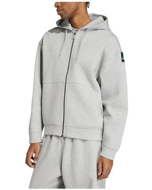 adidas Fitness ,Grijs ,Katoen Spacer Full Zip Hoodie