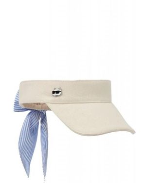 KARL LAGERFELD Ikon Tie Visor - Weiß