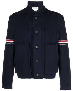 Thom Browne Cardigans - Blue