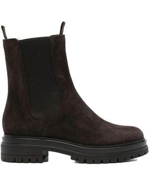 Gianvito Rossi Chelsea Laarzen - Zwart