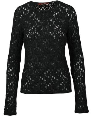 Max Mara Long Sleeve Tops - Negro