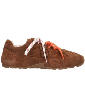 Nokwol Schoenen ,Bruin ,Wol Atlas Sneakers