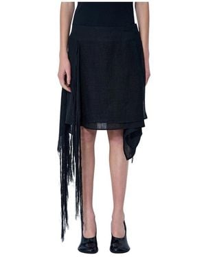 Yohji Yamamoto Midi Skirts - Azul