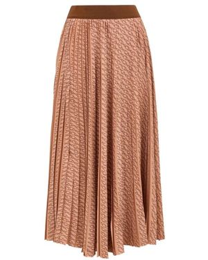 Herno Rokken ,Bruin ,Leer Maxi Rok
