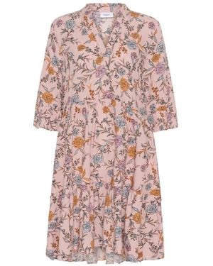 Saint Tropez Kleedjes ,Veelkleurig ,Eda Sz Dress - Roze