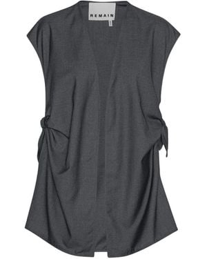 REMAIN Birger Christensen Vests - Gray