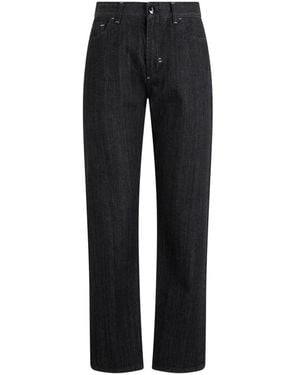 Moorer Sansa-214 Straight Denim Pants - Schwarz