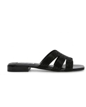 Steve Madden Schoenen ,Geel ,Sequel Slider - Zwart