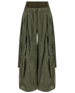 Dolce & Gabbana Wide Trousers - Vert