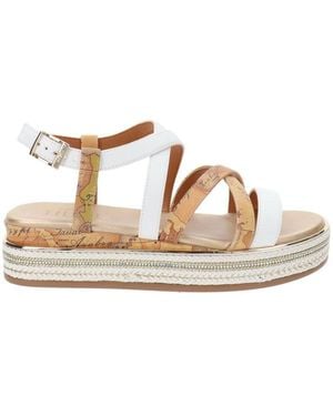 Alviero Martini 1A Classe Flat Sandals - Metallic