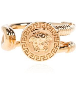 Versace Safety Pin Ring - Metallic