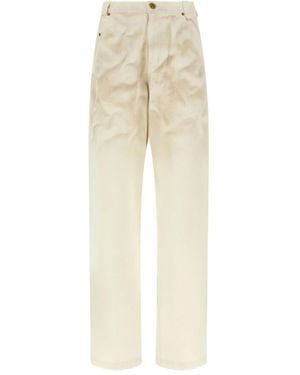 Willy Chavarria Straight Jeans - Natural