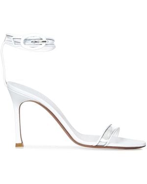 AMINA MUADDI Schoenen ,Wit ,Leer Witte Sandalen Elegant Pvc Leer
