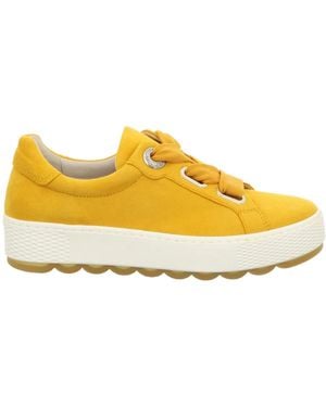Gabor Leder Schnürschuhe - Gelb