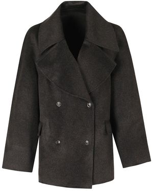 Loulou de Saison Double-Breasted Coats - Zwart