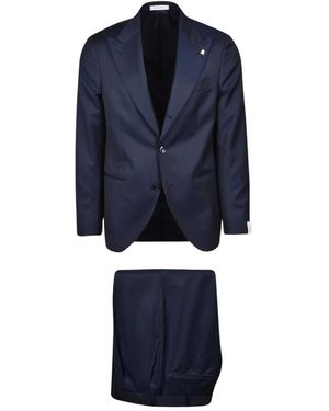 Sartoria Latorre Single Breasted Suits - Blue