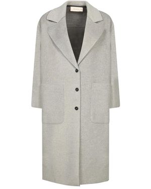 Blanca Vita Single-Breasted Coats - Grey