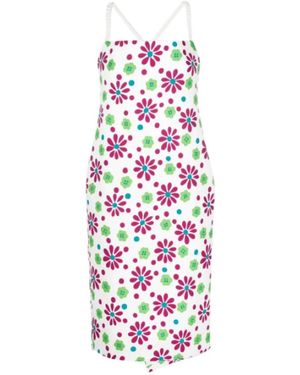 Saint Laurent Midi Dresses - White