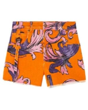 Versace Jeans Couture Denim Shorts - Orange