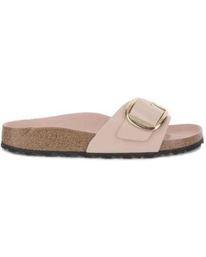 Birkenstock Rosa Slip-On Sandalen Mit Schnalle - Pink