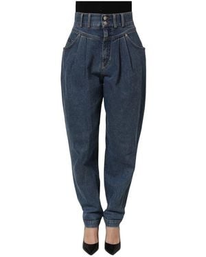 Dolce & Gabbana Jeans ,Blauw ,Denim Tapered Denim Jeans