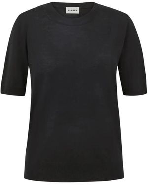 P.A.R.O.S.H. Linfa25 Kurzarmpullover - Schwarz