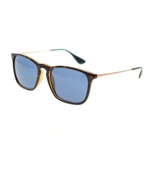Ray-Ban Chris sonnenbrille quadrat metall azetat - Blau