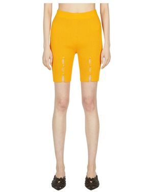 ESTER MANAS Strick-Biker-Shorts - Gelb