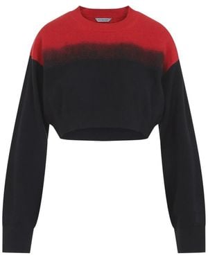 Balenciaga Rundhals-Pullover - Rot