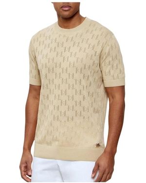 KARL LAGERFELD Round-Neck Knitwear - Natural