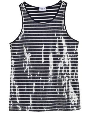 Marella Tops ,Veelkleurig ,Katoen Terzo Sleeveless Top - Blauw