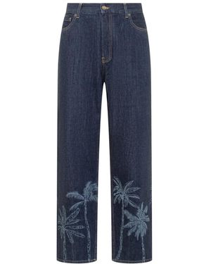 Alanui Straight Jeans - Blue