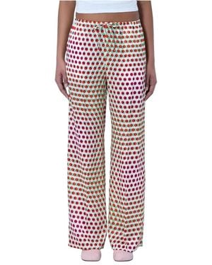 Dries Van Noten Wide Trousers - Red