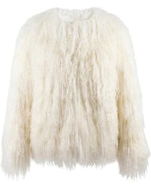 Ermanno Scervino Kunstpelzjacke - Weiß