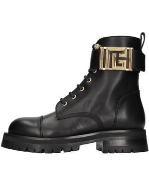 Balmain Lace-Up Boots - Nero