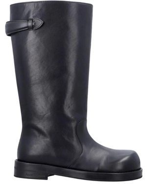 Acne Studios Flache Schuhe Schwarz - Blau