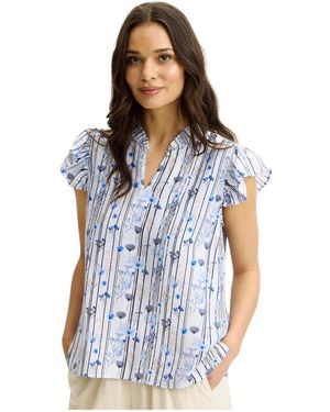 iN FRONT Overhemden ,Veelkleurig ,Blouses - Blauw