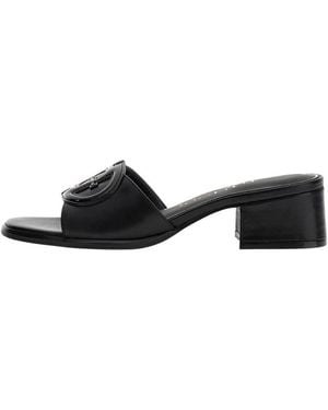 Guess Heeled Mules - Negro