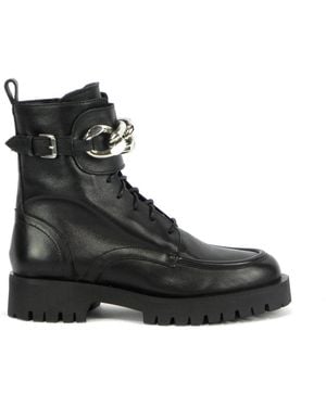 Bervicato Lace-Up Boots - Negro