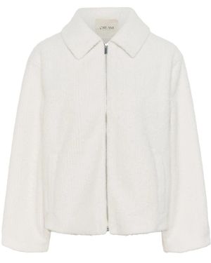 Cream Light Jackets - Wit