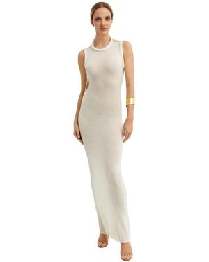 AYA MUSE Kleedjes ,Wol Aura Maxi Jurk - Wit