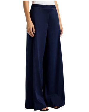 Liviana Conti Wide Trousers - Blue