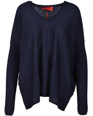 Wild Cashmere Seiden Kaschmir Pullover - Blau