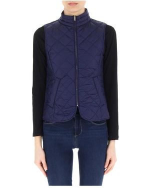 Marella Jassen ,Blauw ,Blauw Gewatteerd Vest Vrouwen Casual