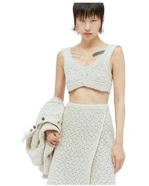 Bottega Veneta V-Neck Knitwear - Blanco